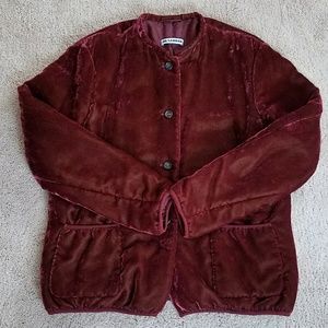 Jil Sander Velvet insulated jacket